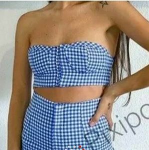 Zara bustier crop top NWOT